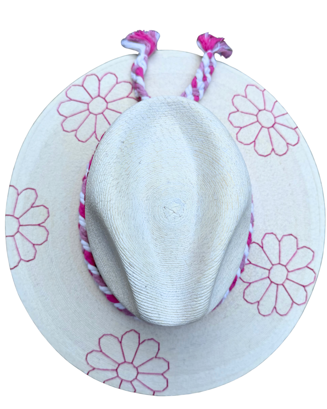 Daisy Pink Palm Hat