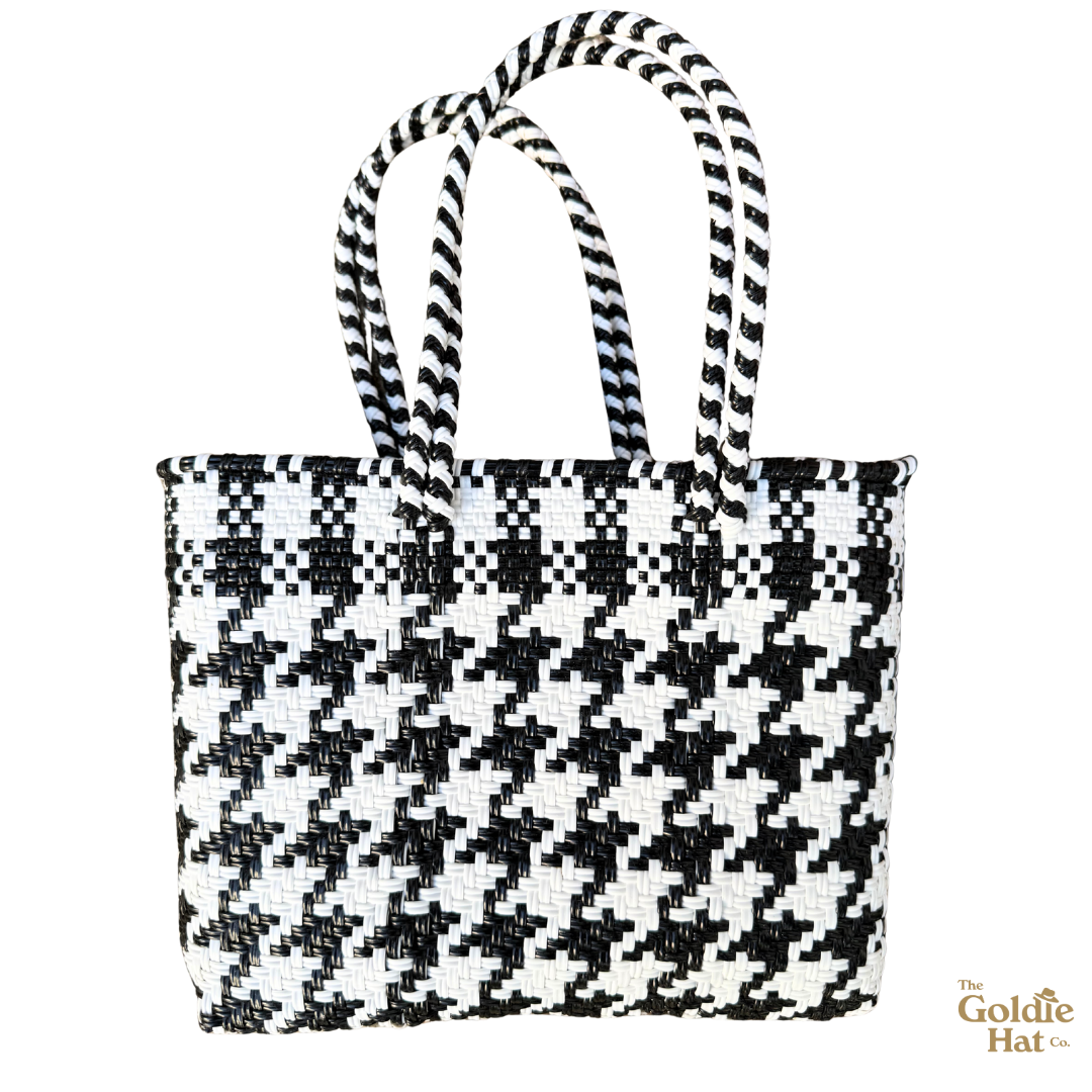 Goldie Small Bag in Houndstooth