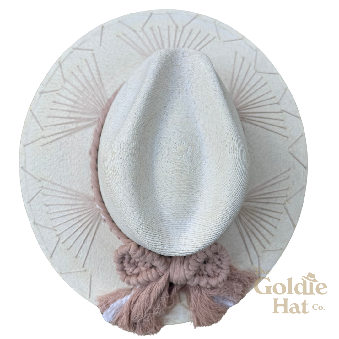 Dusty Rose Bow Palma Hat