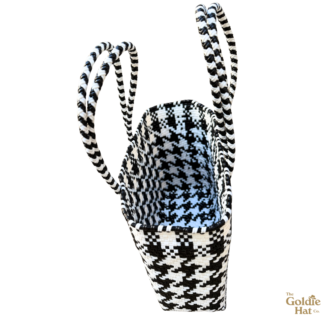 Goldie Small Bag in Houndstooth