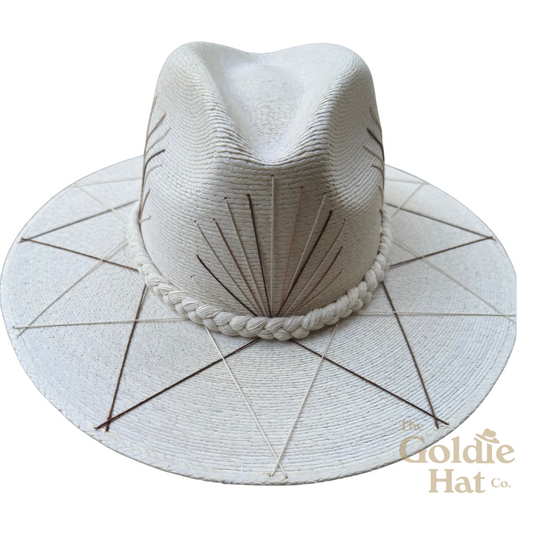 Palma Hat Brown and Light Beige