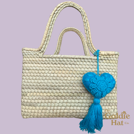 Blue Heart Pom