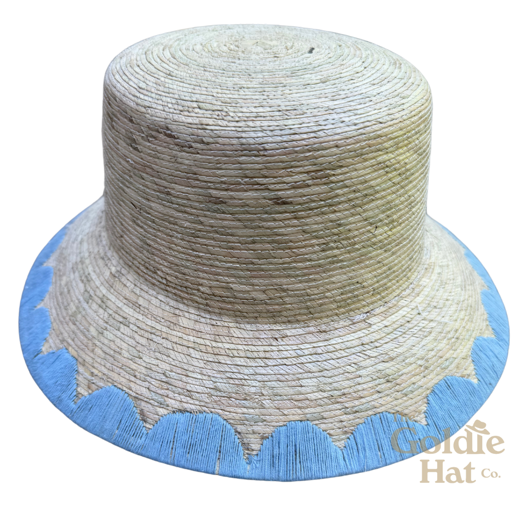 Blue Scallop Bucket Hat