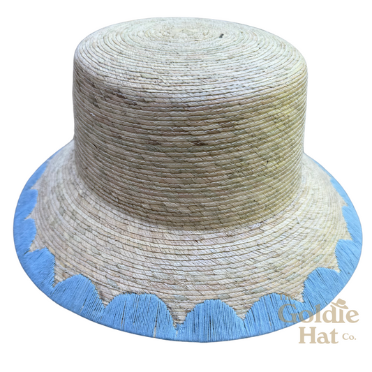 Blue Scallop Bucket Hat