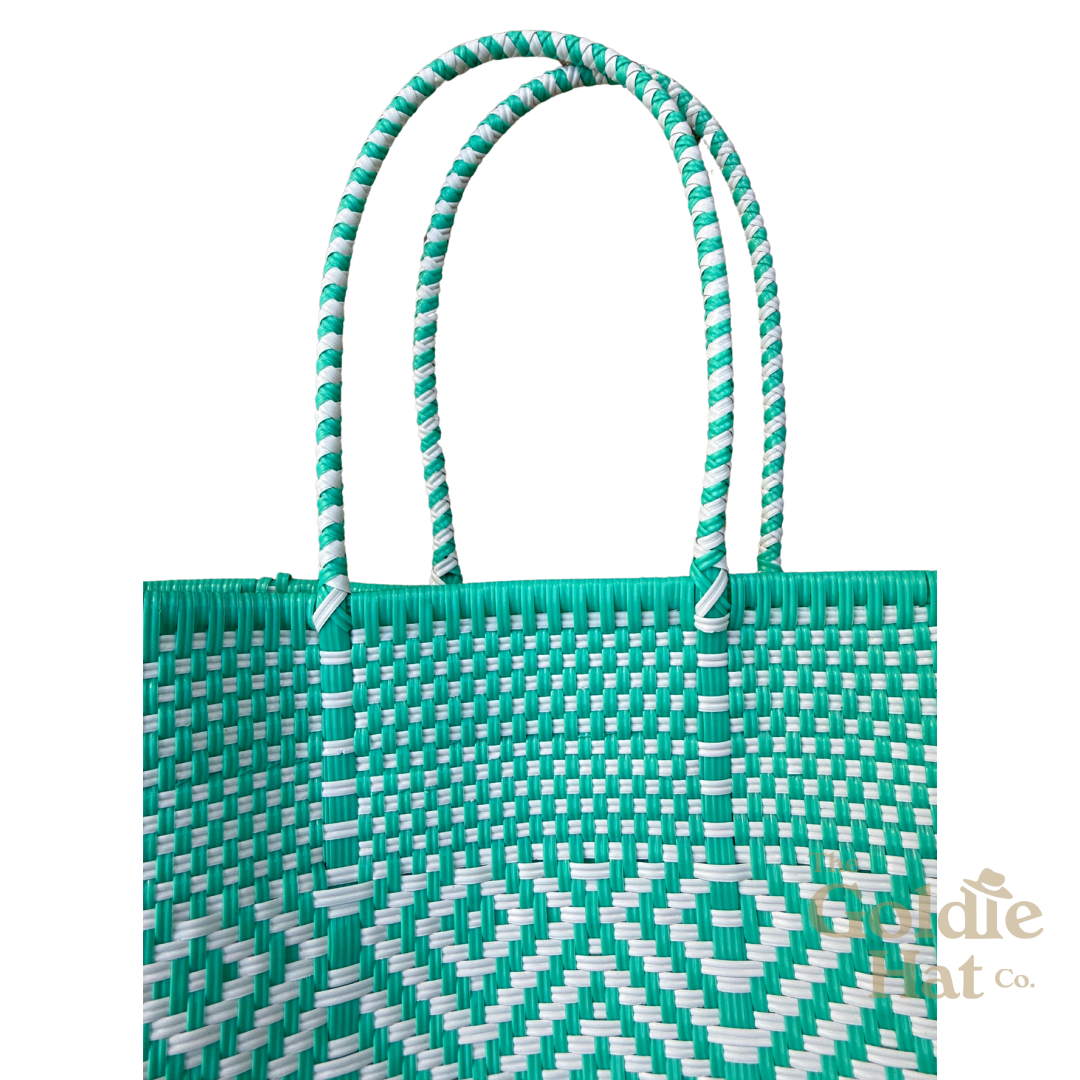 Turquoise Diamond Tote