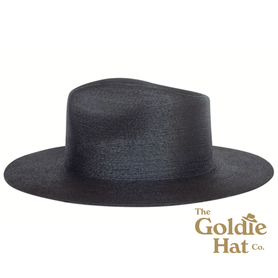 Black Fine Palm Hat