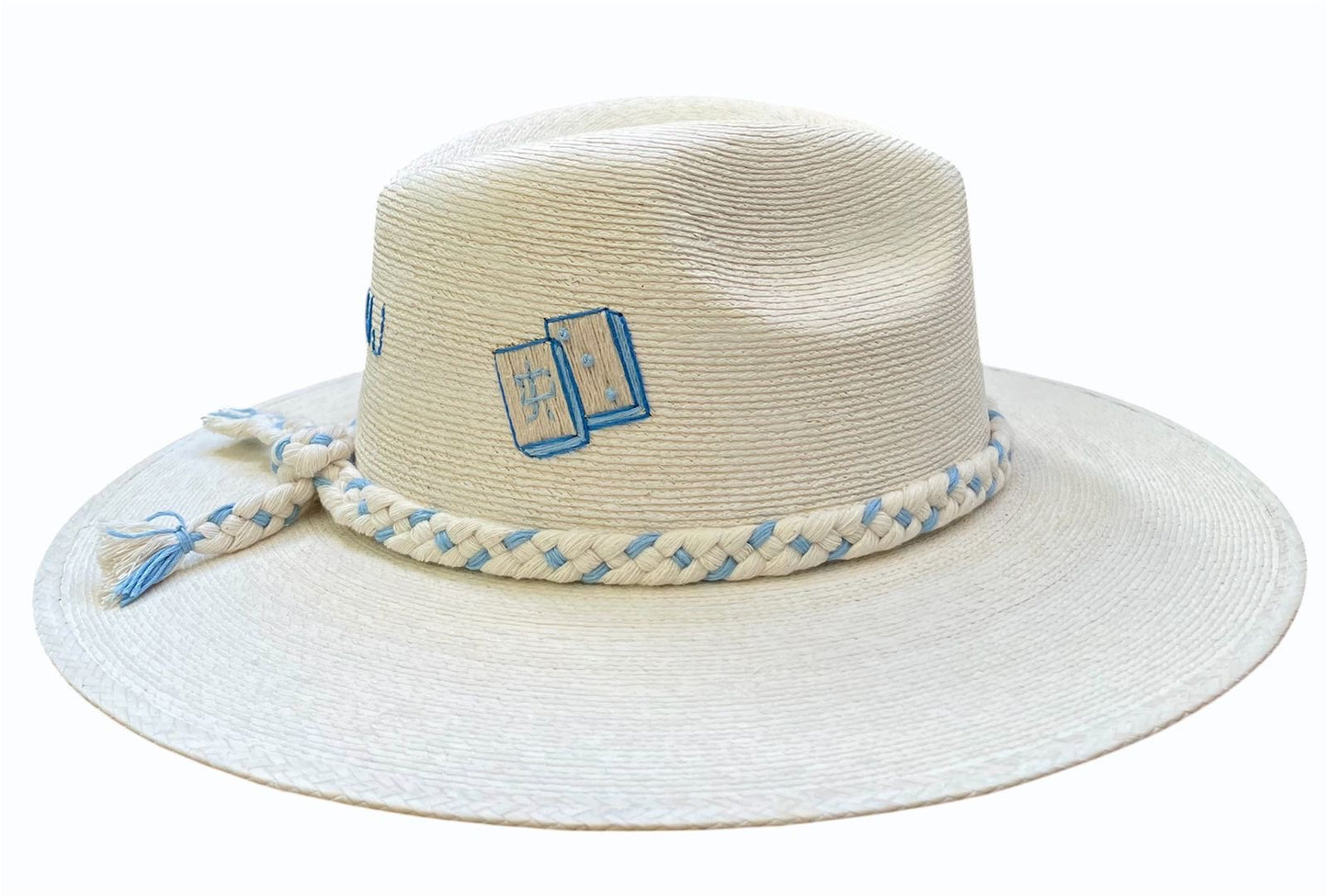 MAHJ BLUE PALM HAT