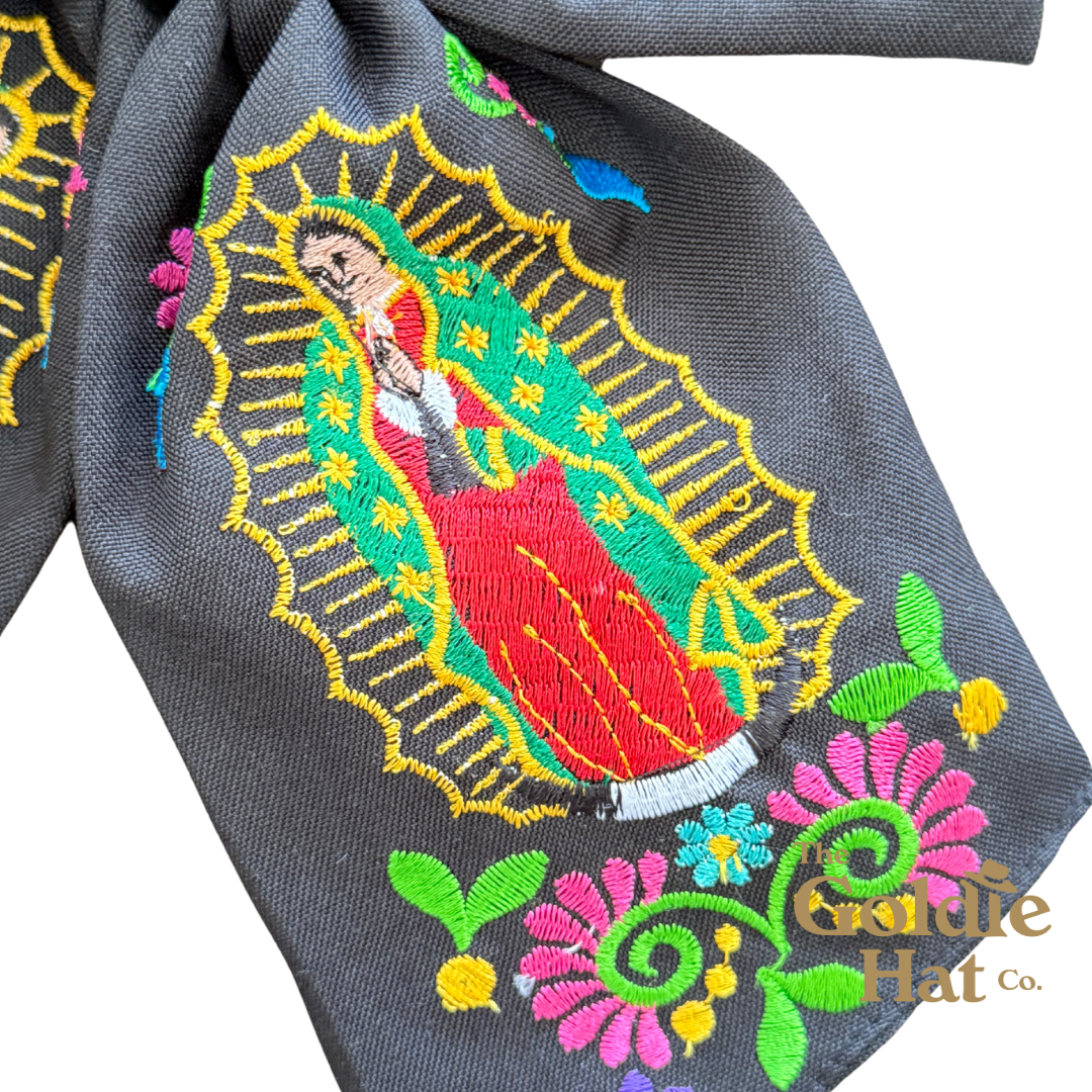 Medium Embroidered Mary Bow