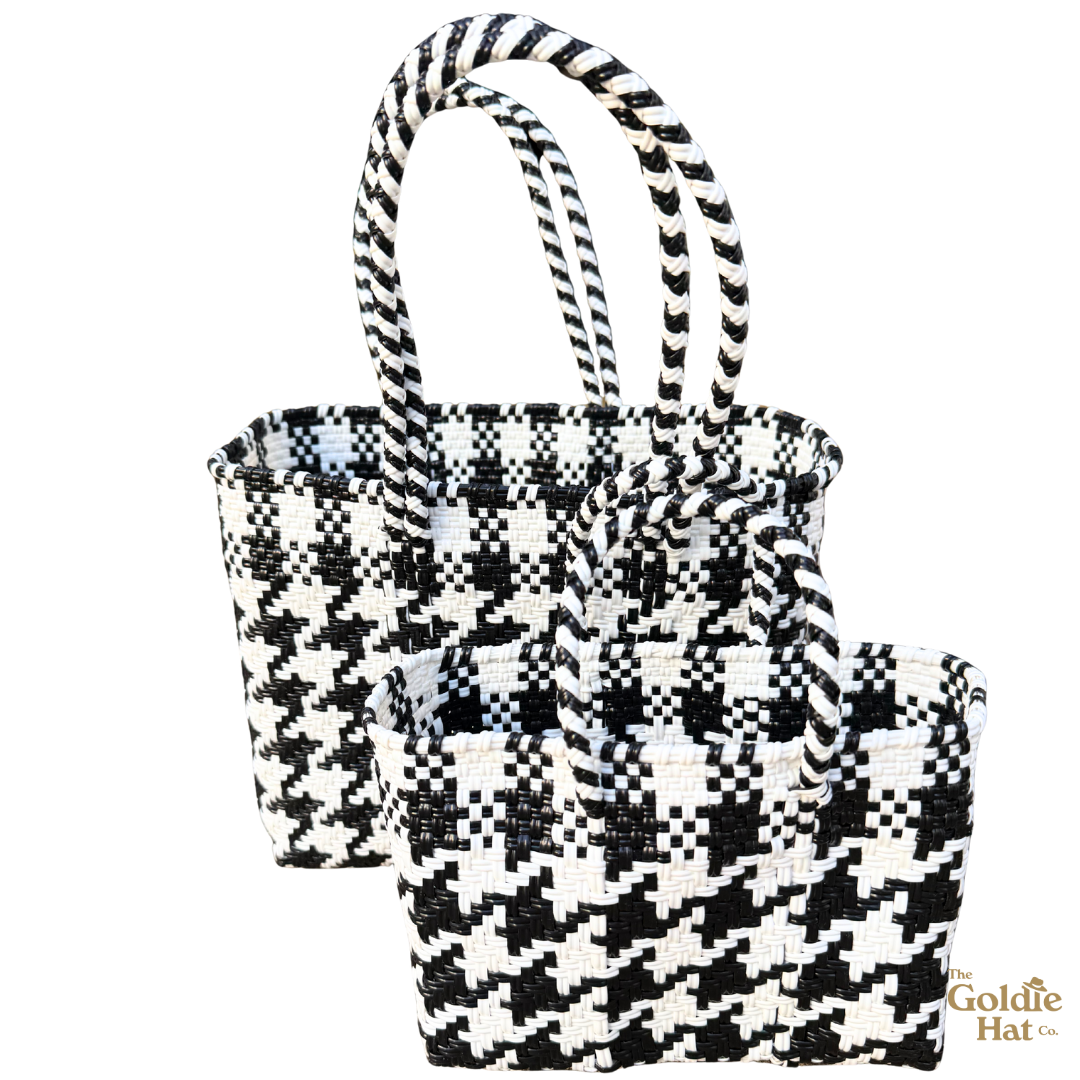 Goldie Mini Bag in Houndstooth