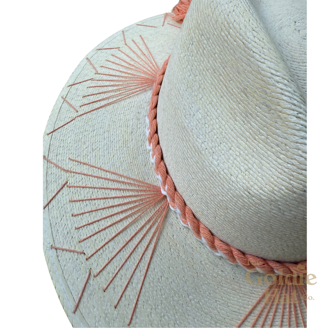 Orangesicle Bow Palma Hat