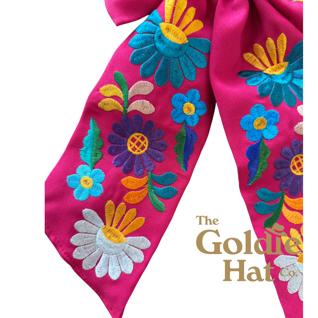 Large Embroidered Bow