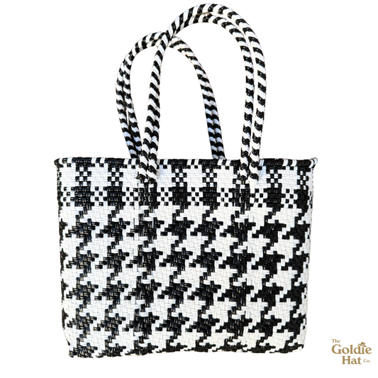 Goldie Small Bag in Houndstooth