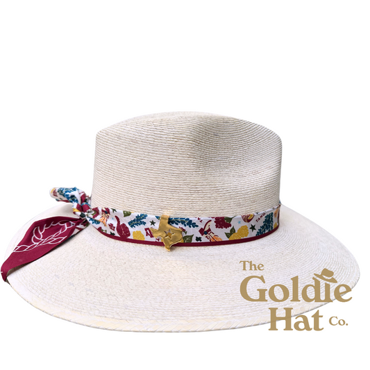 Texas A & M Hat with twilly & Texas Pendant