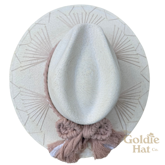 Dusty Rose Bow Palma Hat