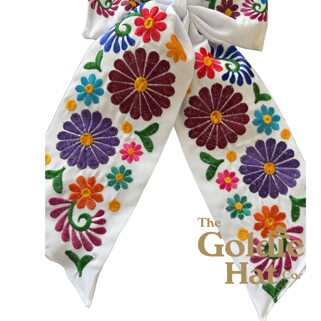 Large Embroidered Bow