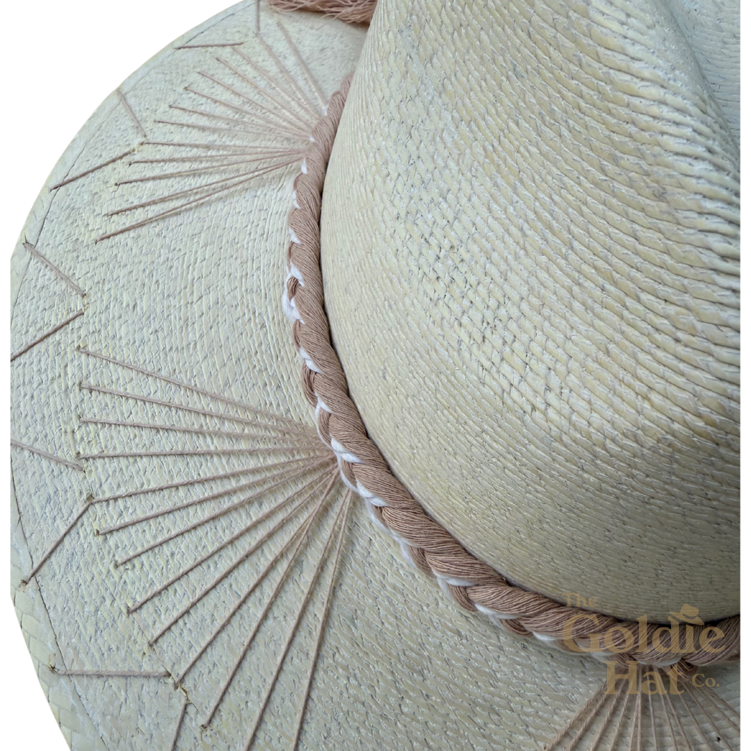 Dusty Rose Bow Palma Hat
