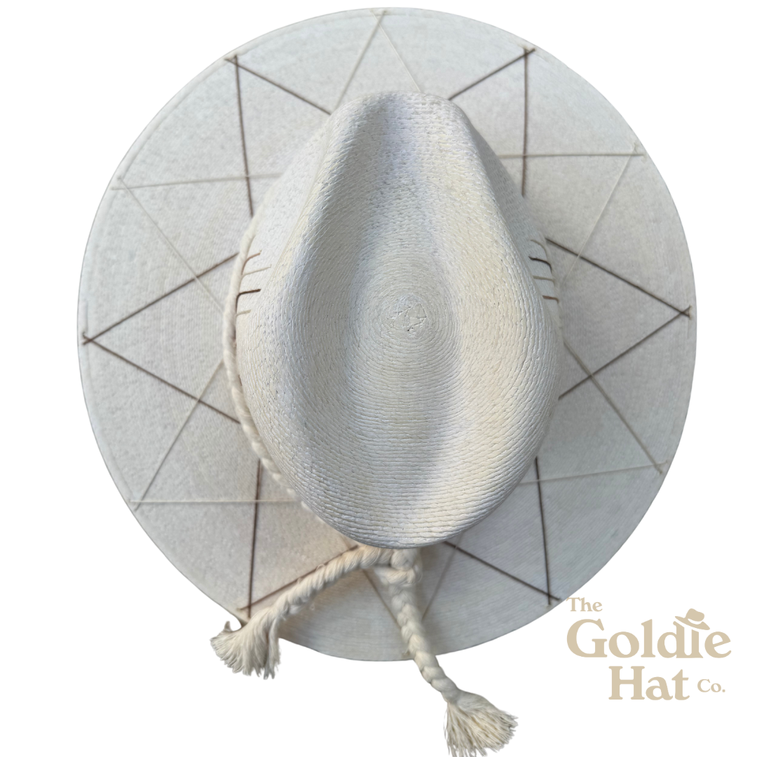 Palma Hat Brown and Light Beige
