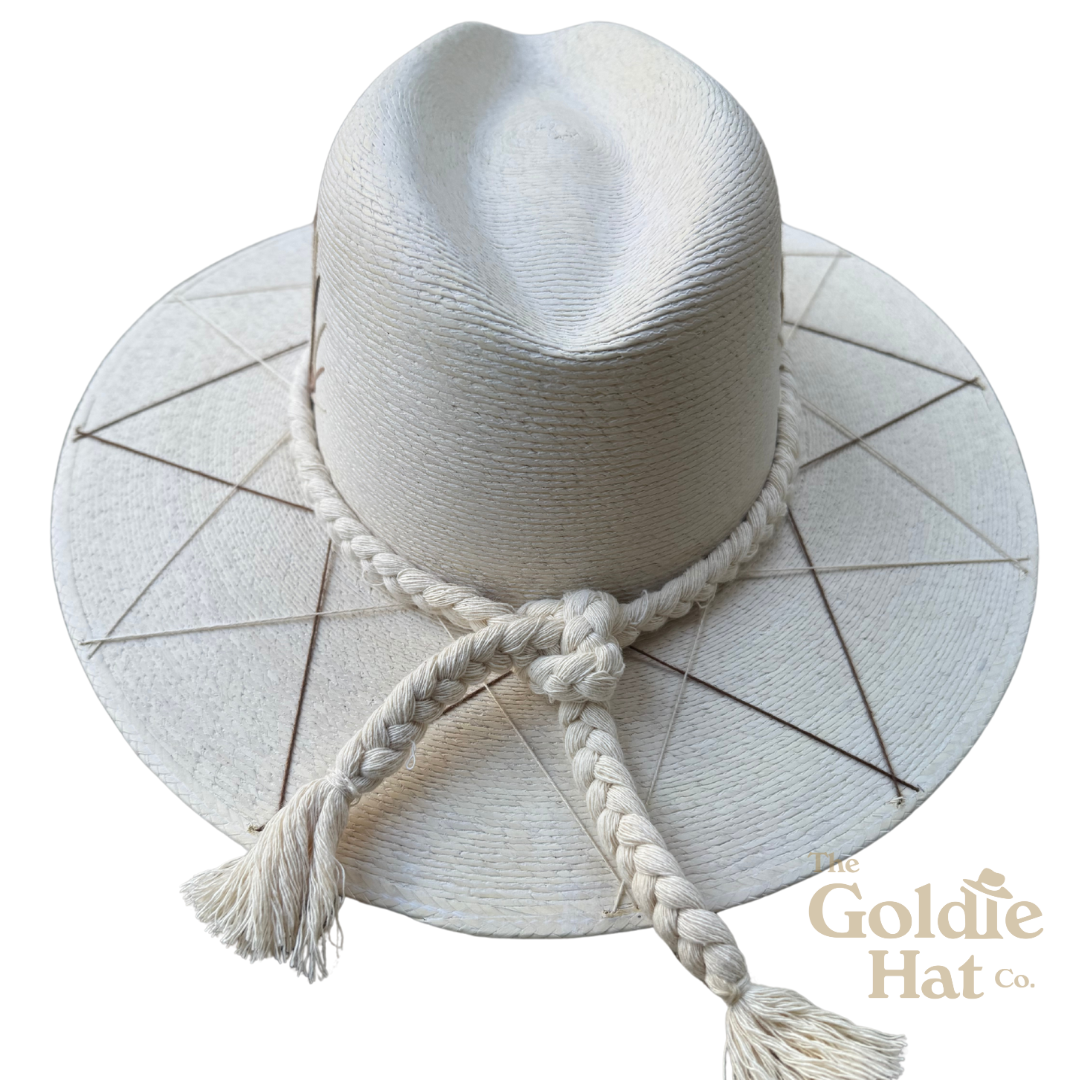Palma Hat Brown and Light Beige