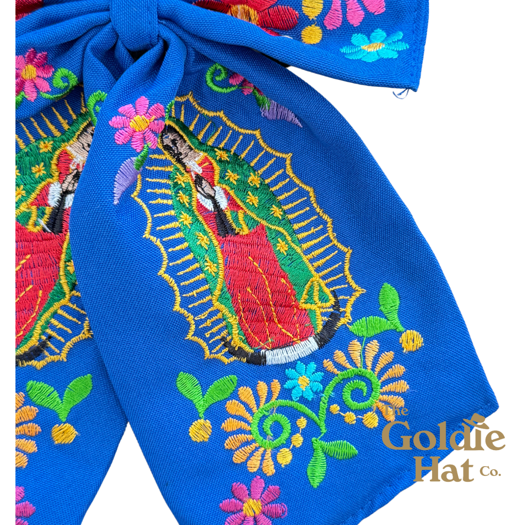 Medium Embroidered Mary Bow