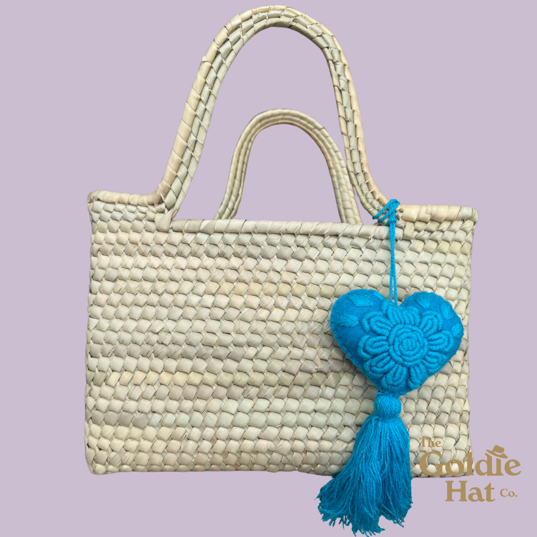 Blue Heart Pom