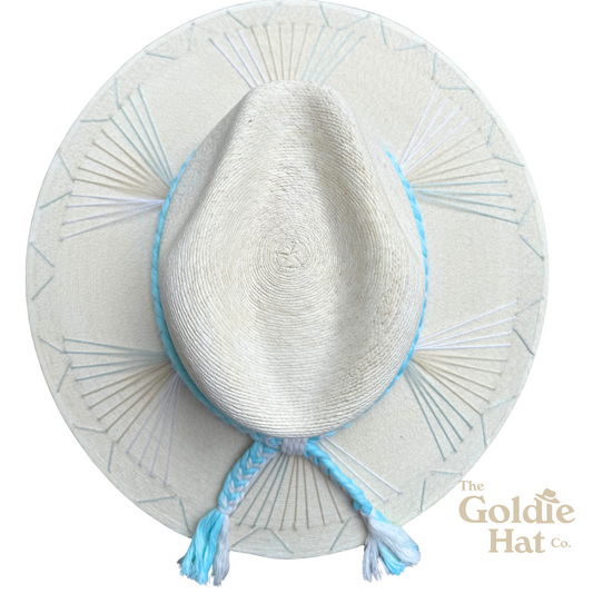 Mallorca Aquamarine Tricolor Brim