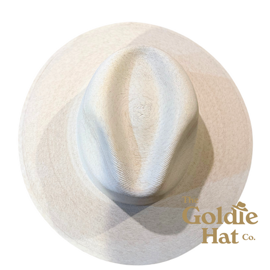 Goldie White Palm Hat
