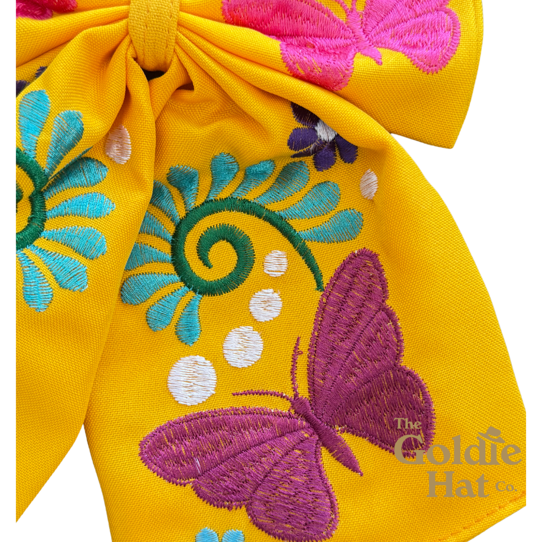 Medium Embroidered Bow