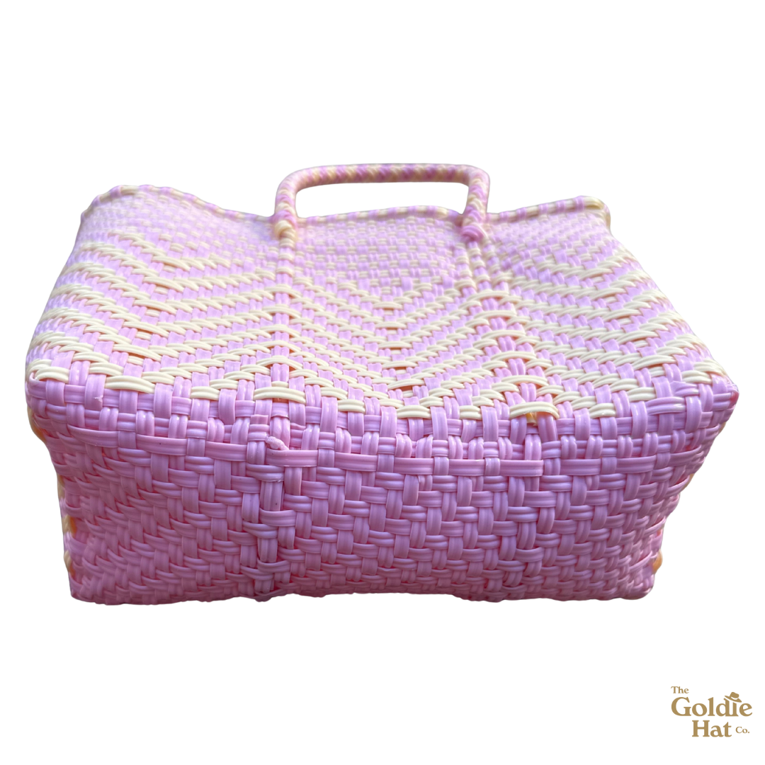 Goldie Mini Bag in Soft Pink & Cream