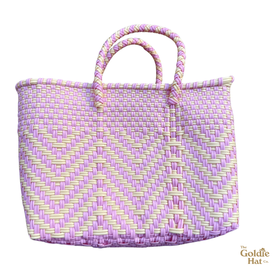 Goldie Mini Bag in Soft Pink & Cream