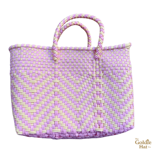 Goldie Mini Bag in Soft Pink & Cream