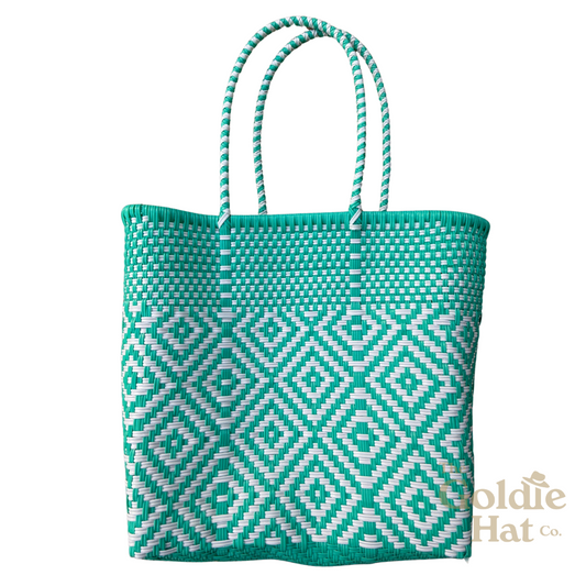 Turquoise Diamond Tote