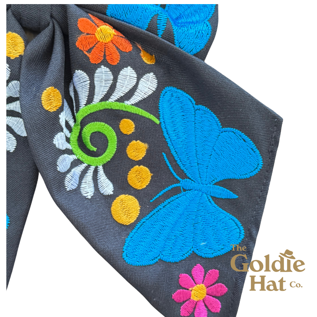 Medium Embroidered Bow