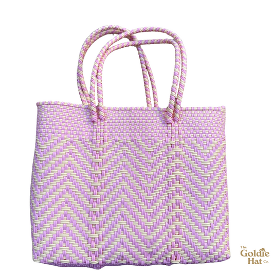 Goldie Small Bag in Soft Pink & Creme