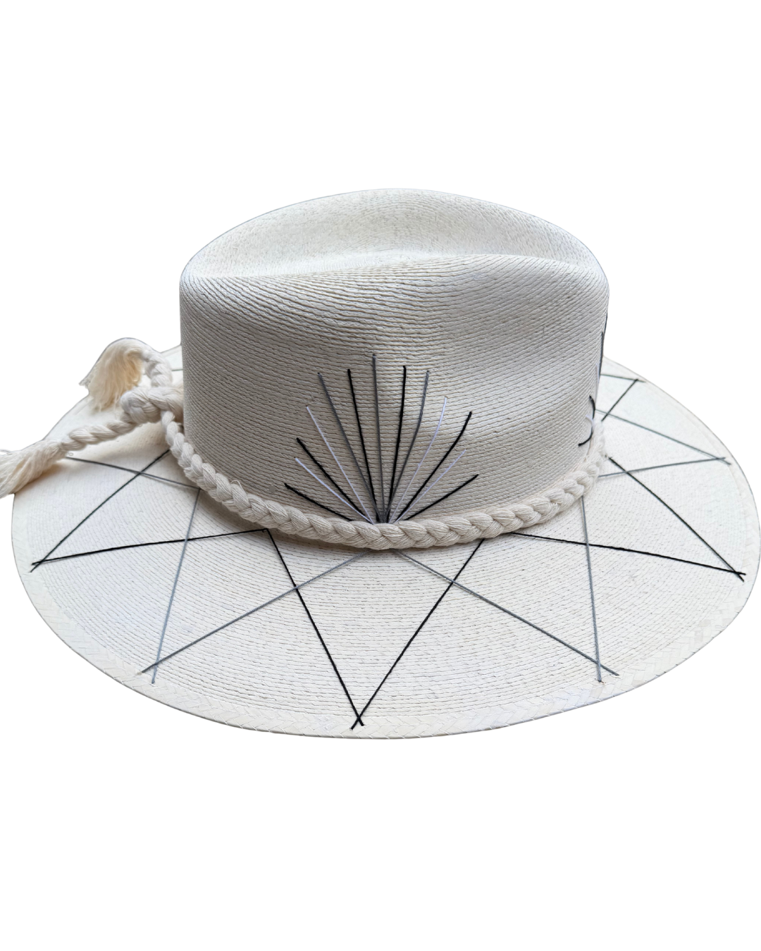 Palma Hat Black and Grey