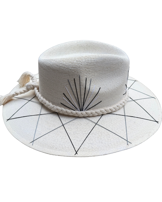 Palma Hat Black and Grey