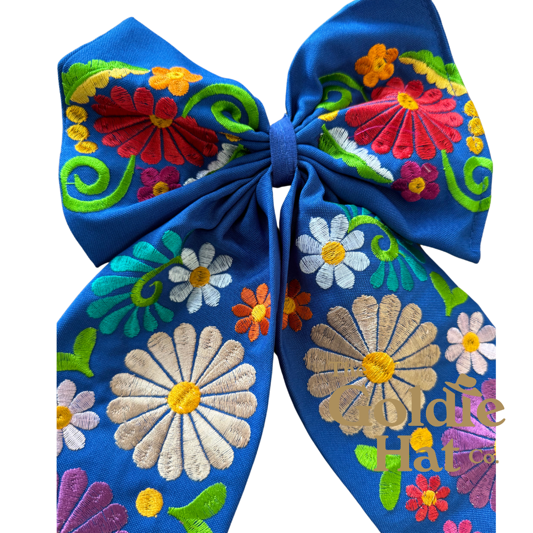 Large Embroidered Bow