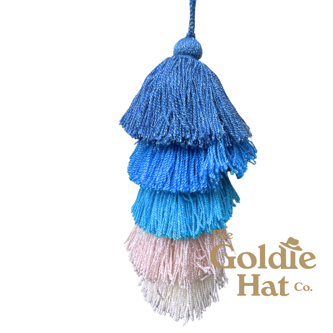 Blue Tassel Palma Medium Bag