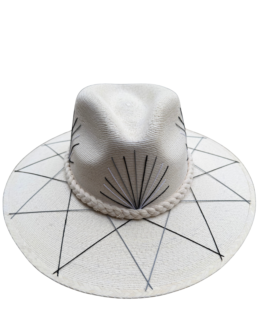 Palma Hat Black and Grey