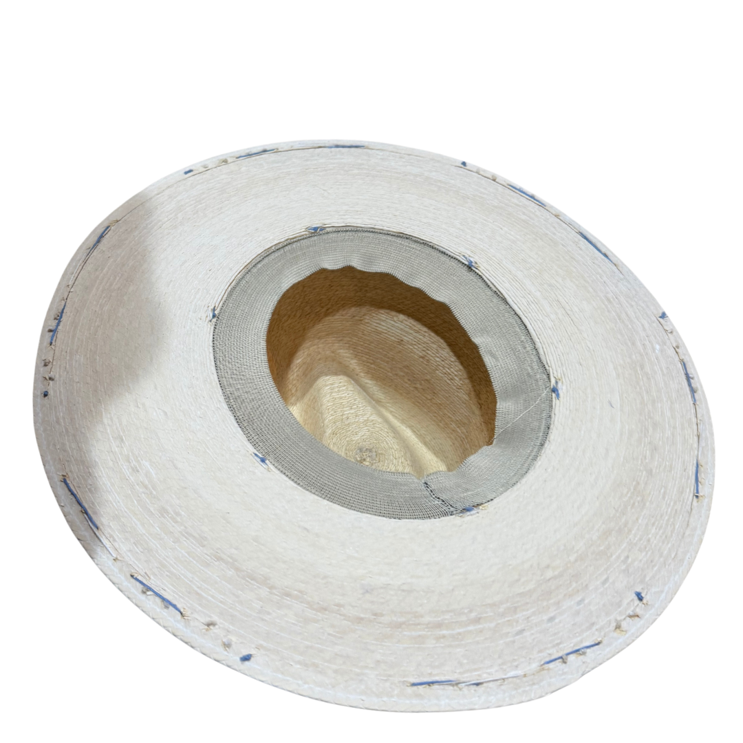 Beige and Blue Sale Hat