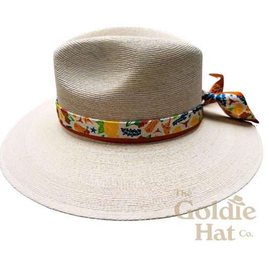 Texas Longhorns Hat with Twilly & Texas Pendant
