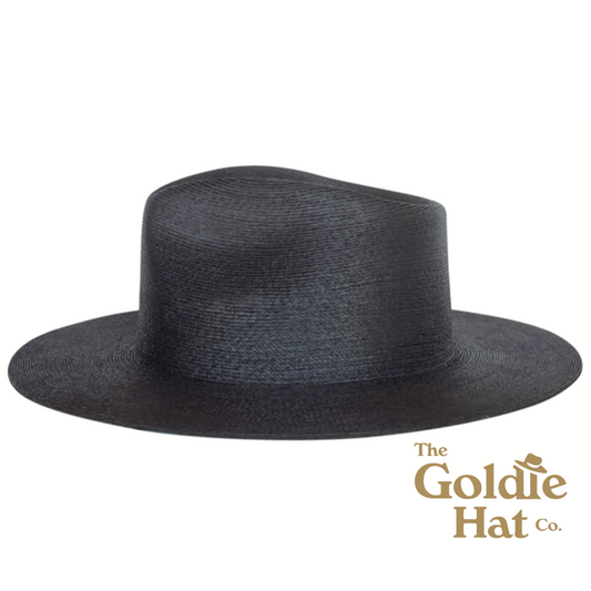 Black Fine Palm Hat