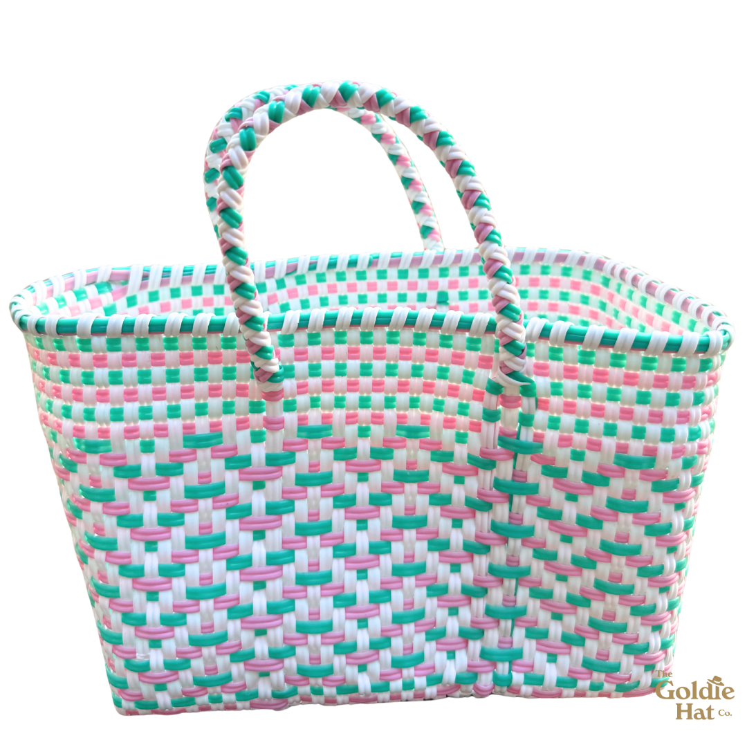 Goldie Mini Bag in Pink and Teal
