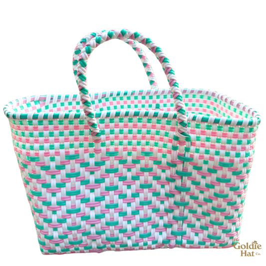 Goldie Mini Bag in Pink and Teal