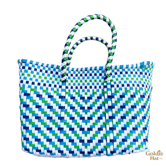 Goldie Mini Bag in Blue, Green, and White