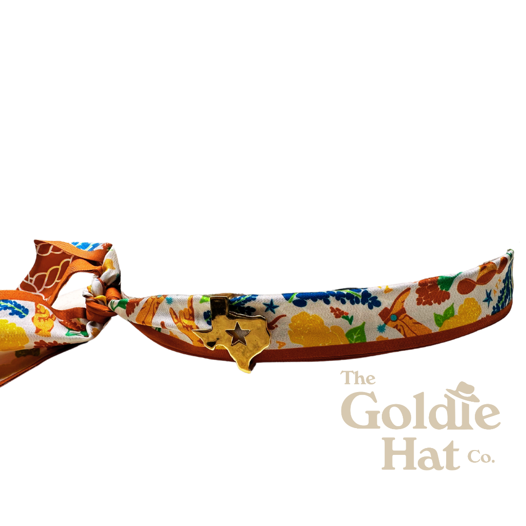 Texas Longhorns Hat with Twilly & Texas Pendant