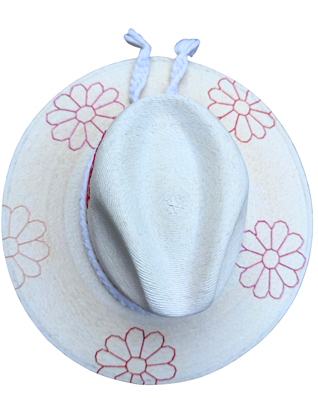 Daisy Coral Light Palm Hat