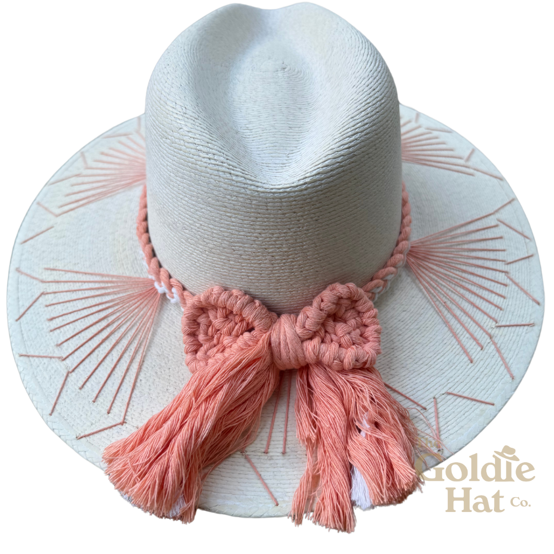Orangesicle Bow Palma Hat