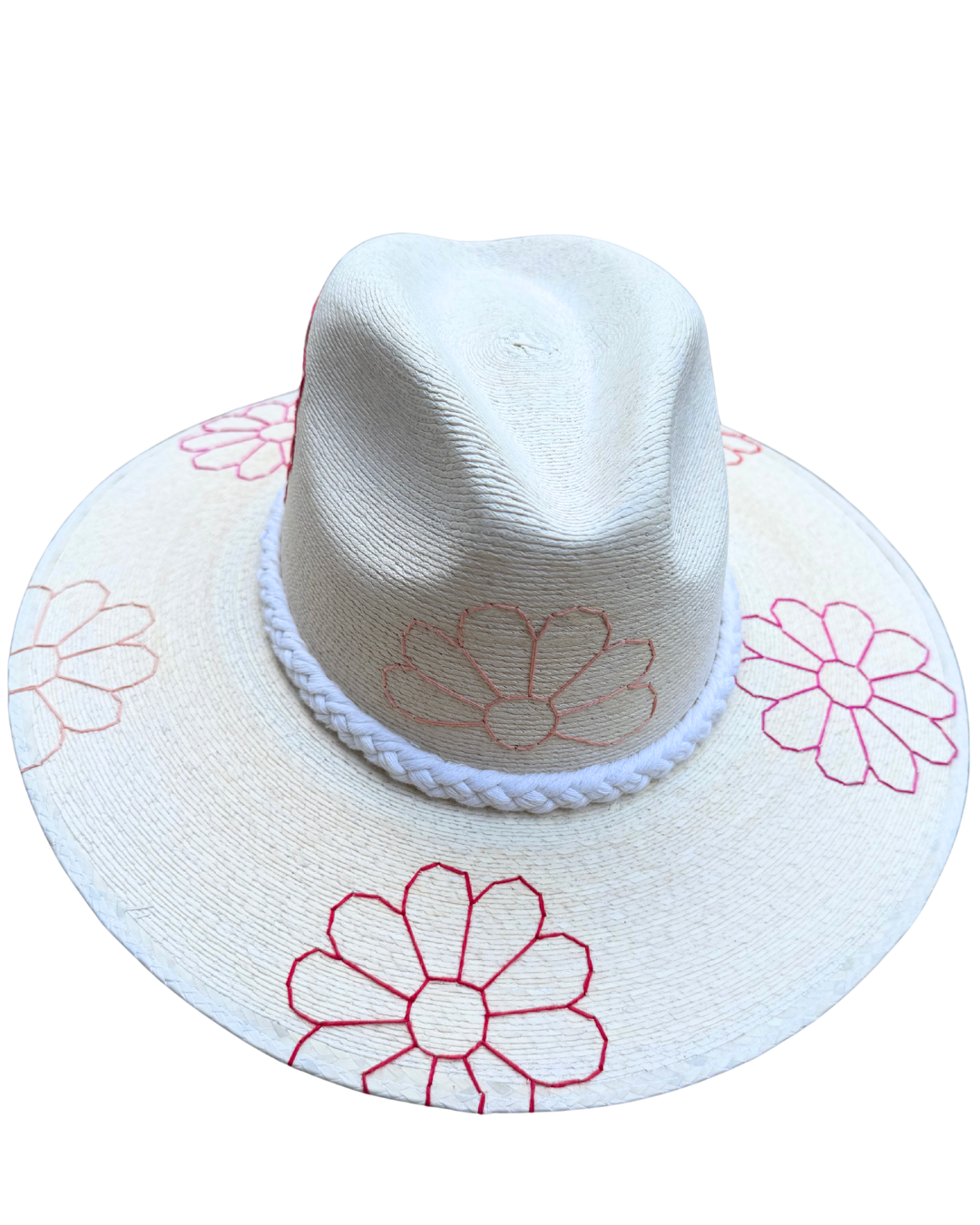 Daisy Coral Light Palm Hat