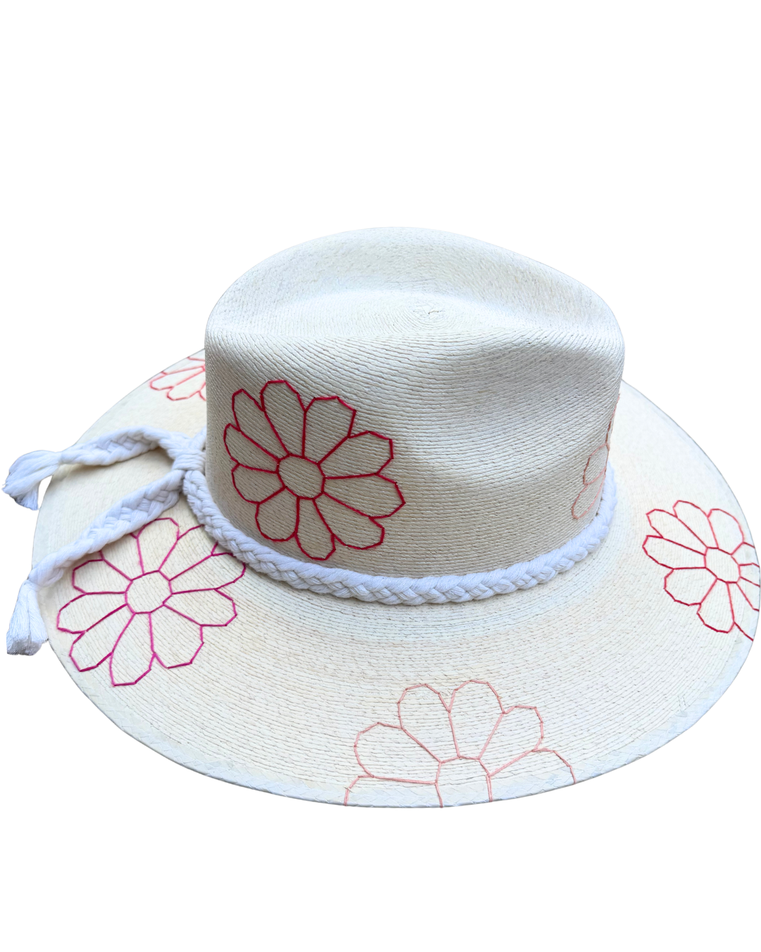 Daisy Coral Light Palm Hat