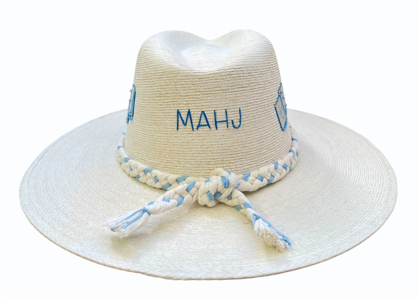 MAHJ BLUE  PALM HAT